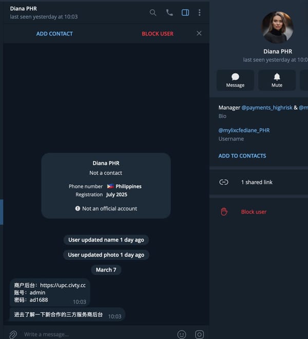 ‼️ Beware – fake account of the PHR team