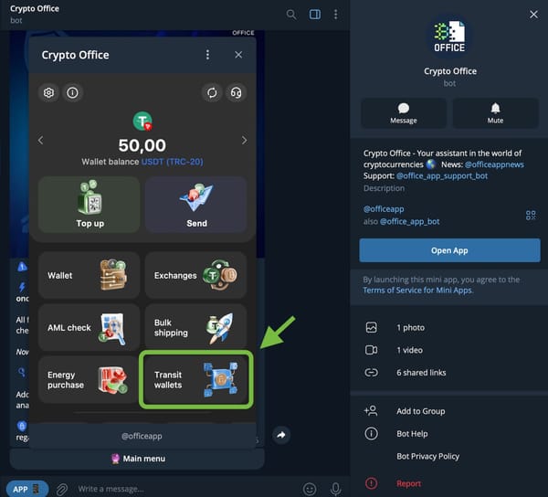 💸 USDT wallet with no blocks, no KYC, and no transaction limits